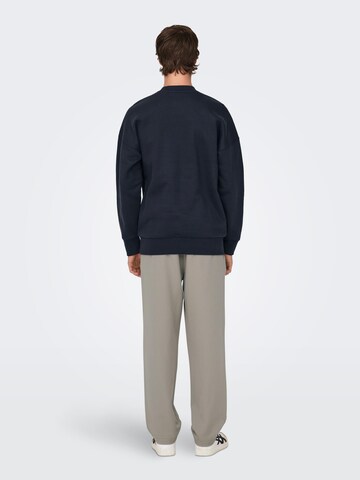 Only & Sons Sweatshirt 'Dan' in Blauw