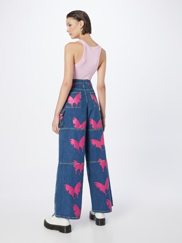 Daisy Street Wide Leg Jeans in Blau