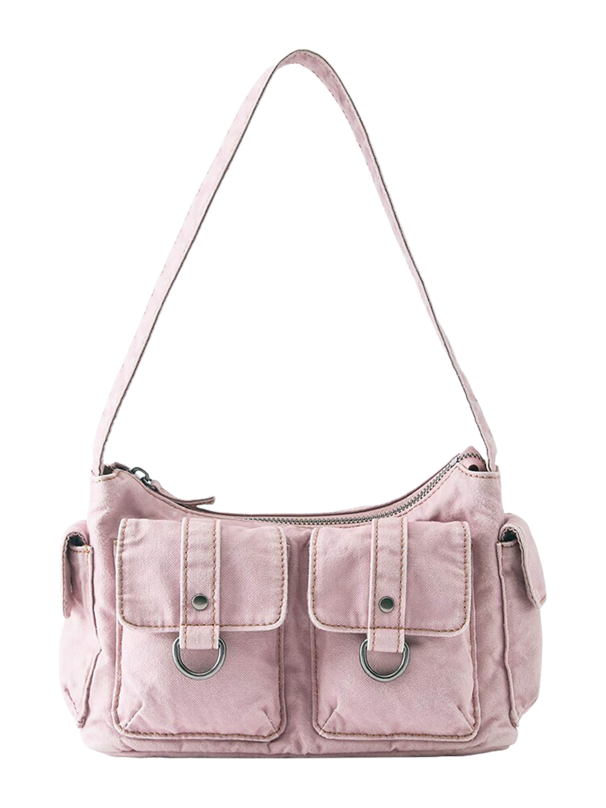 Borsa a spalla in One Size Pull&Bear di colore rosa antico, Visualizzazione prodotti
