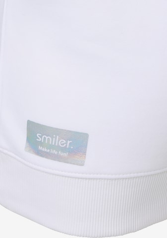 Sweat-shirt 'Sunny' smiler. en blanc