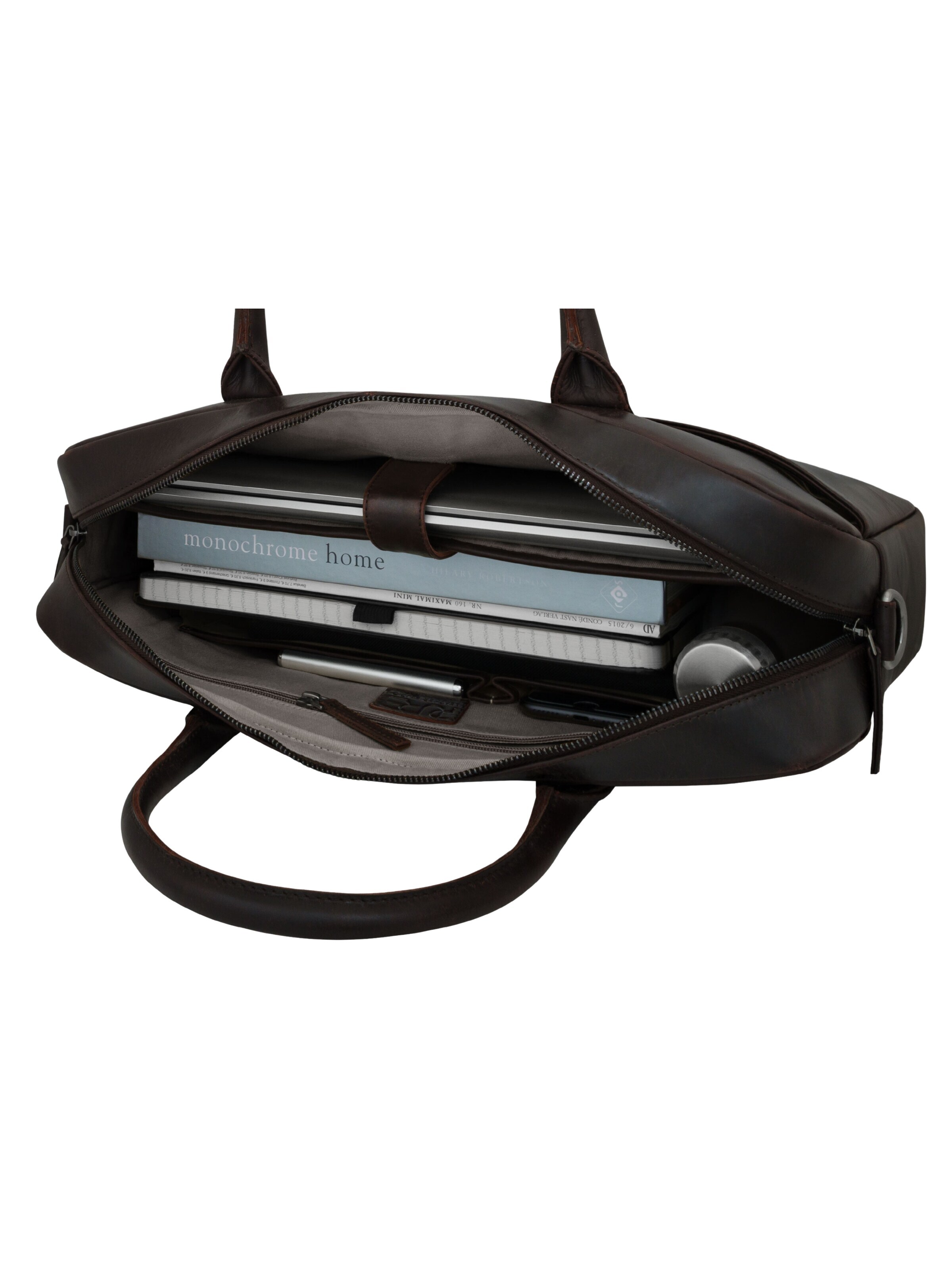 PURE Studios - Bolsa para portátil 'NAOS' en marrón