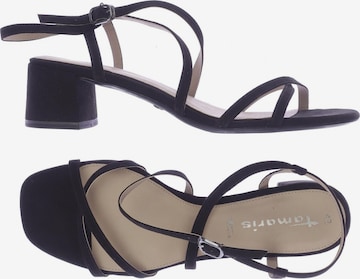 TAMARIS Sandals & High-Heeled Sandals in 42 in Black: front