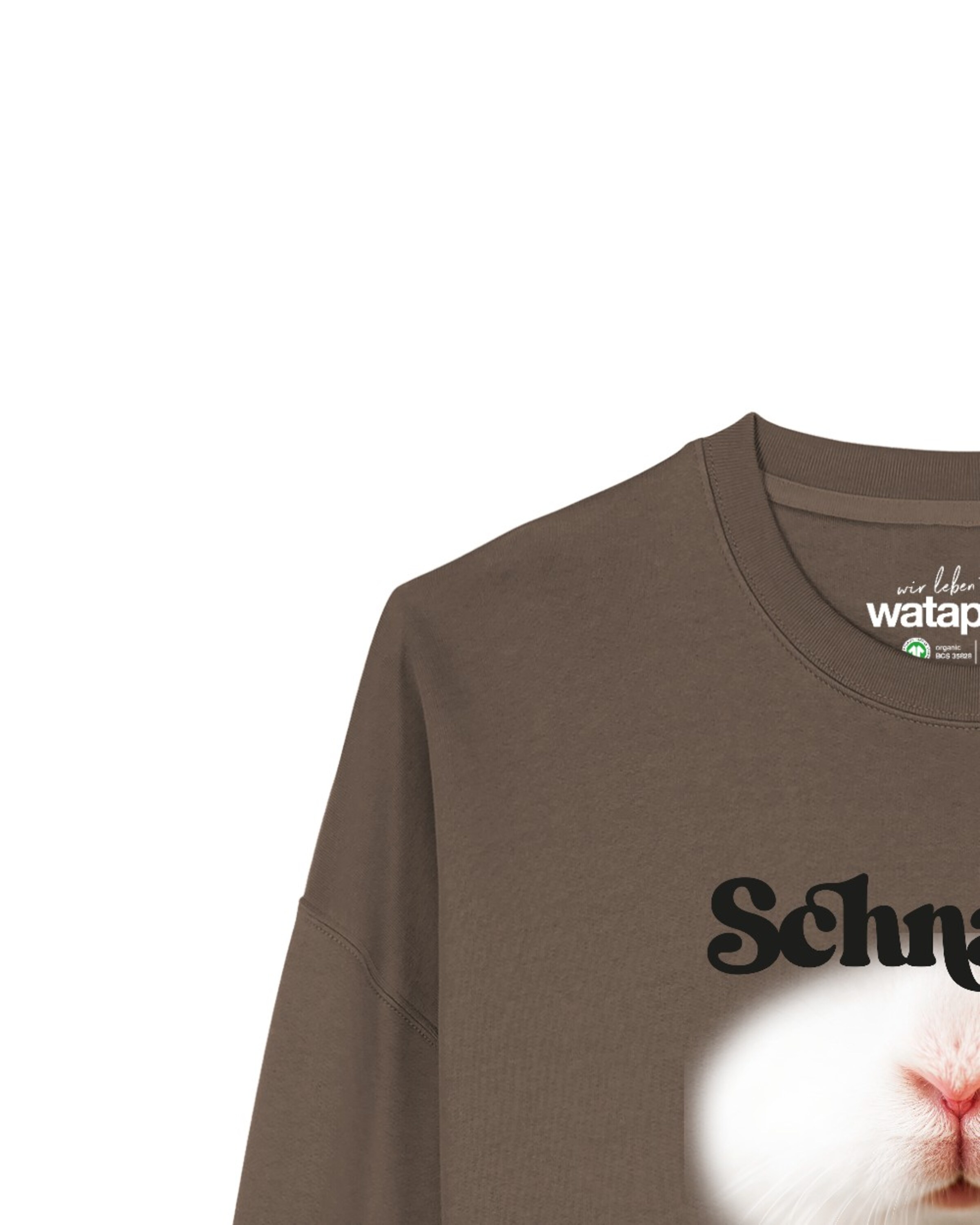 Watapparel Sweatshirt 'Schnauze' in Brown