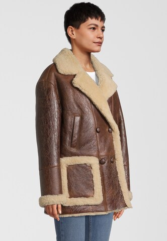 Goosecraft Winter Jacket 'Milla' in Brown