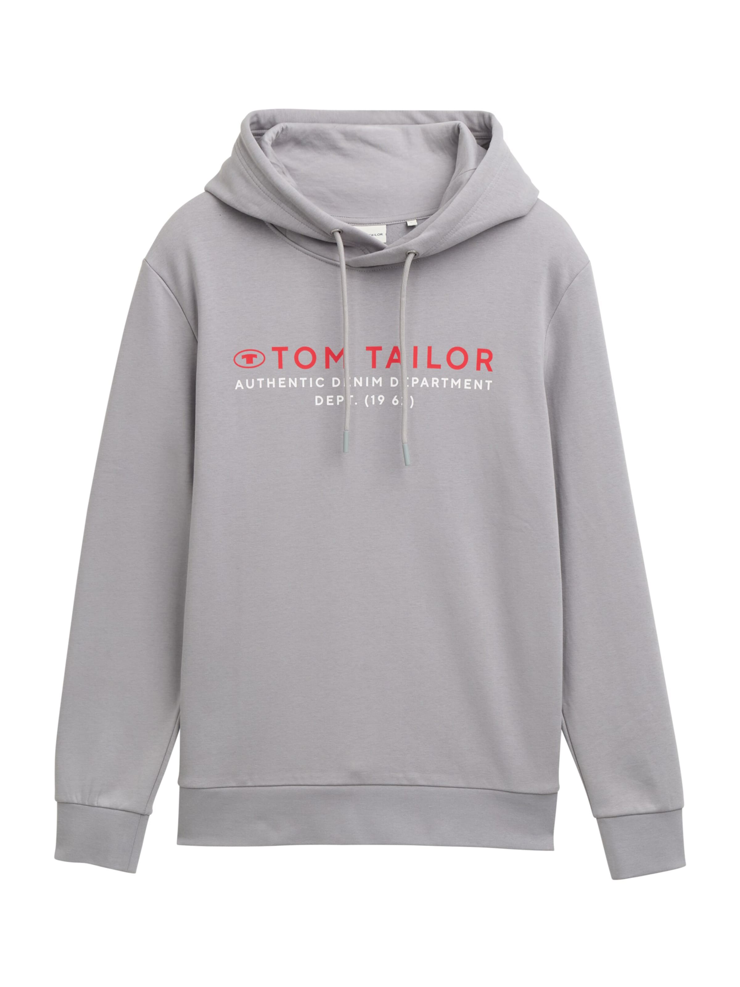 TOM TAILOR Sweatshirt in Grey: front