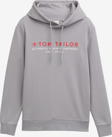 Sweat-shirt TOM TAILOR en gris : devant