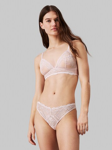 Calvin Klein Triangle Bra 'Instinct' in Pink: front