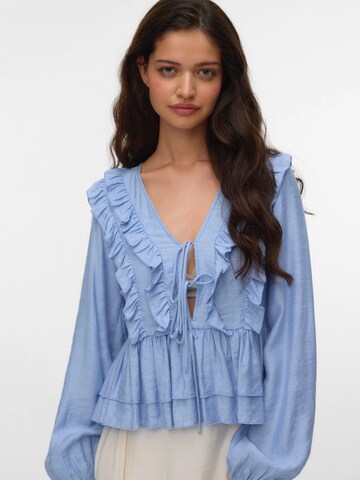 VERO MODA Bluza 'VMZOEY' | modra barva: sprednja stran