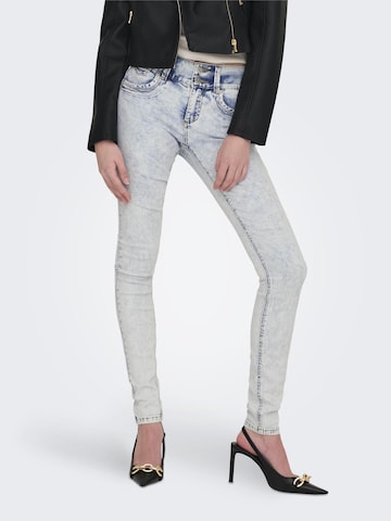 ONLY Skinny Jeans 'WAUW' in Blauw: voorkant