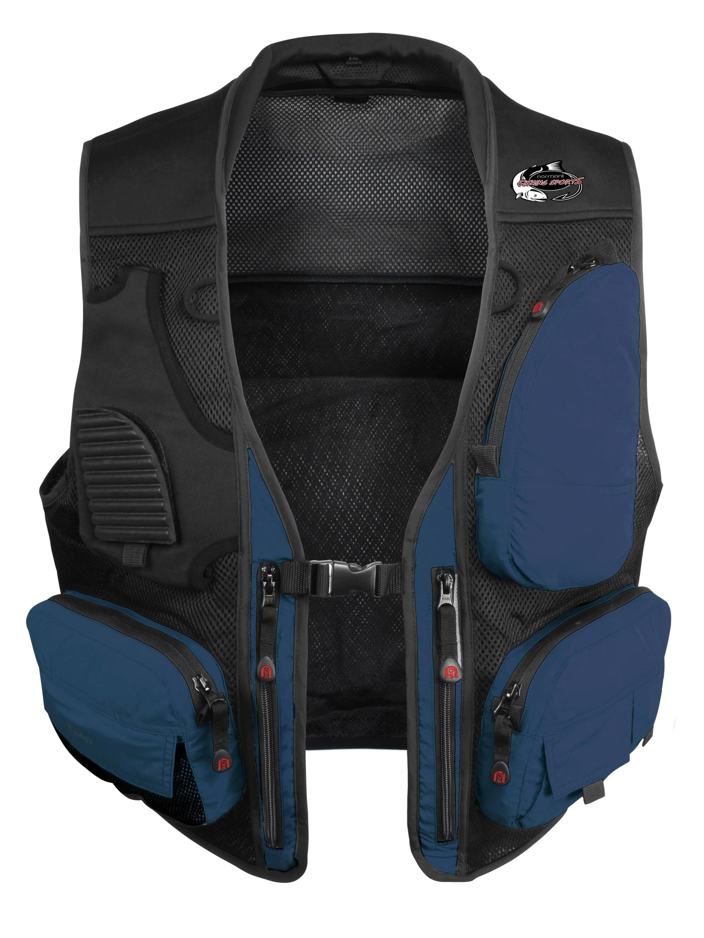 Gilet de sport 'Fisher' normani en noir : devant