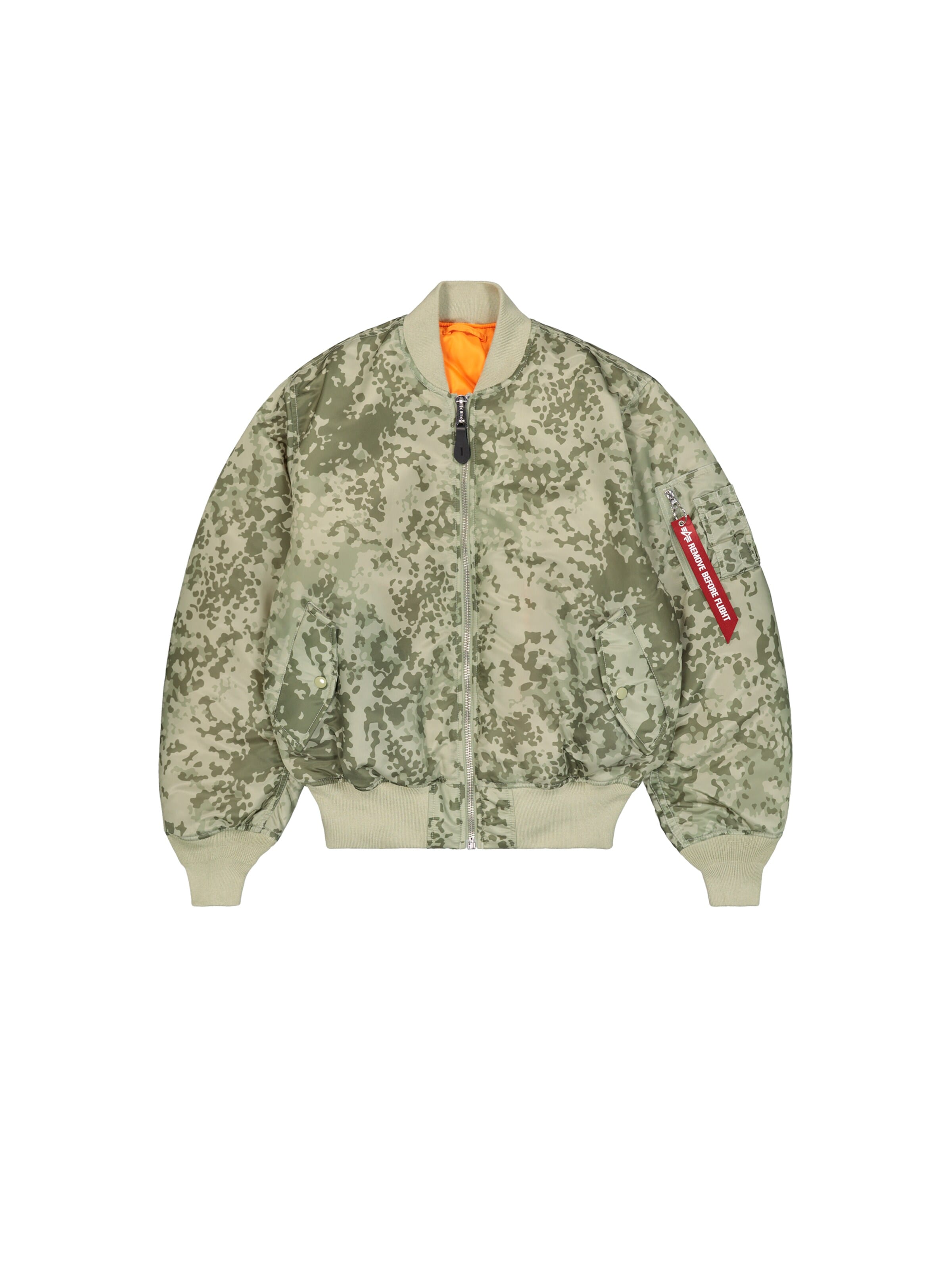 ALPHA INDUSTRIES Prechodná bunda 'MA-1 Heritage' - Zelená: predná strana