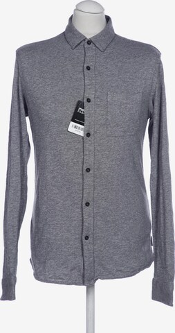 Calvin Klein Jeans Button Up Shirt in S in Grey: front
