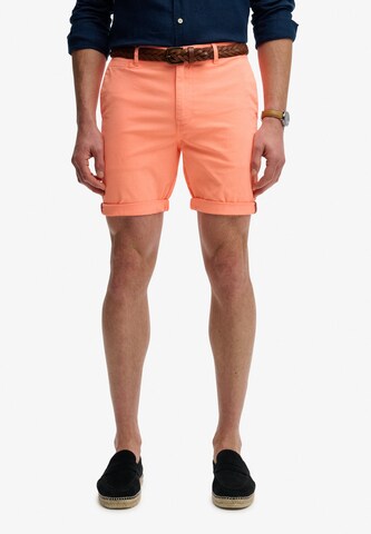 Regular Pantalon chino Superdry & Co en orange : devant
