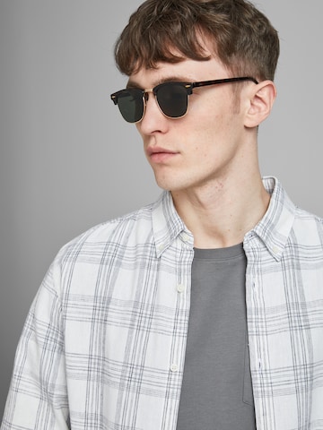 JACK & JONES Slnečné okuliare 'Ryder' - Hnedá: predná strana