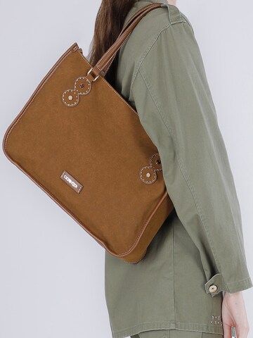 Borsa a spalla di CAFè NOIR in marrone: frontale