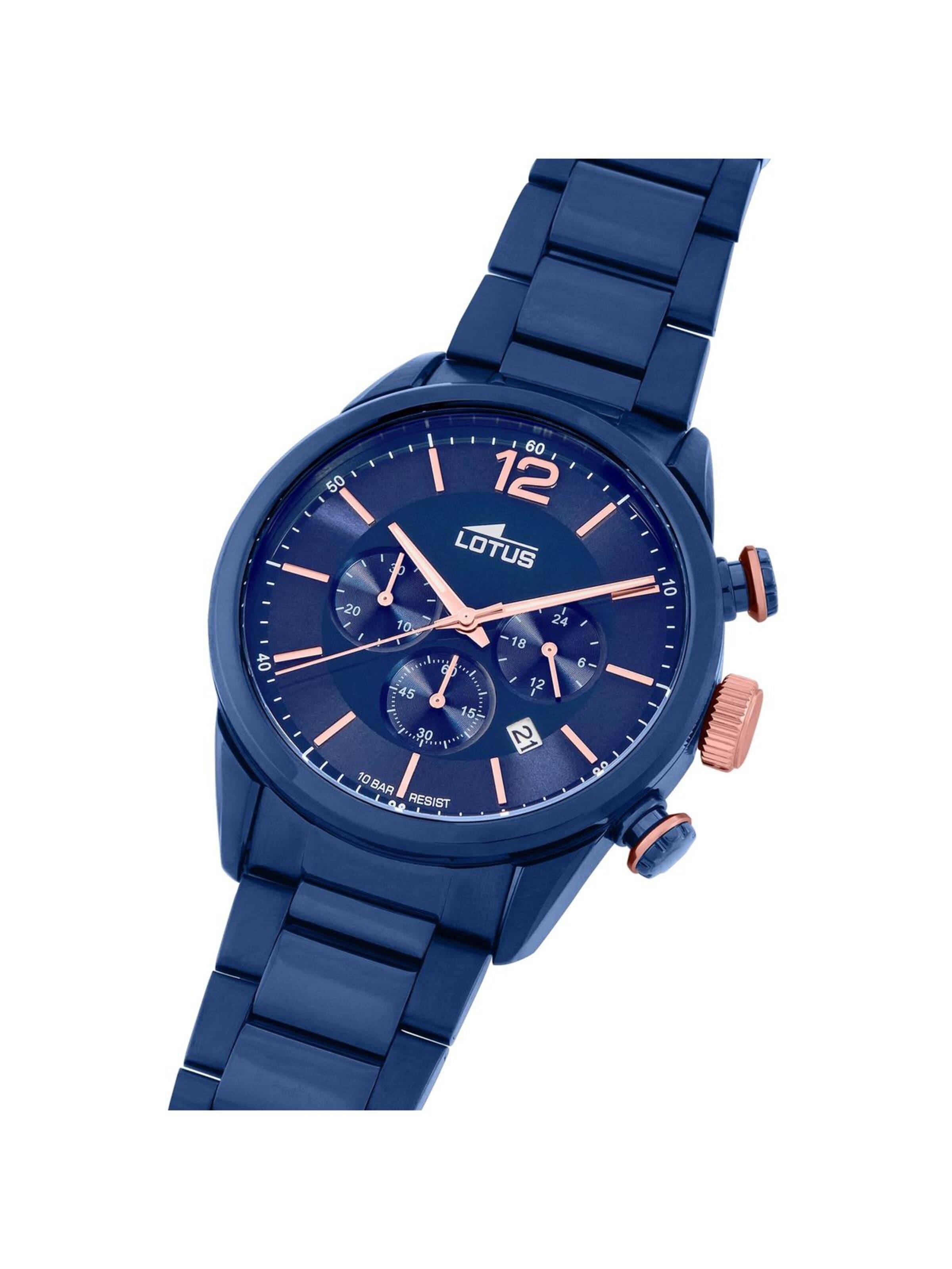 Lotus Analoog horloge in Blauw