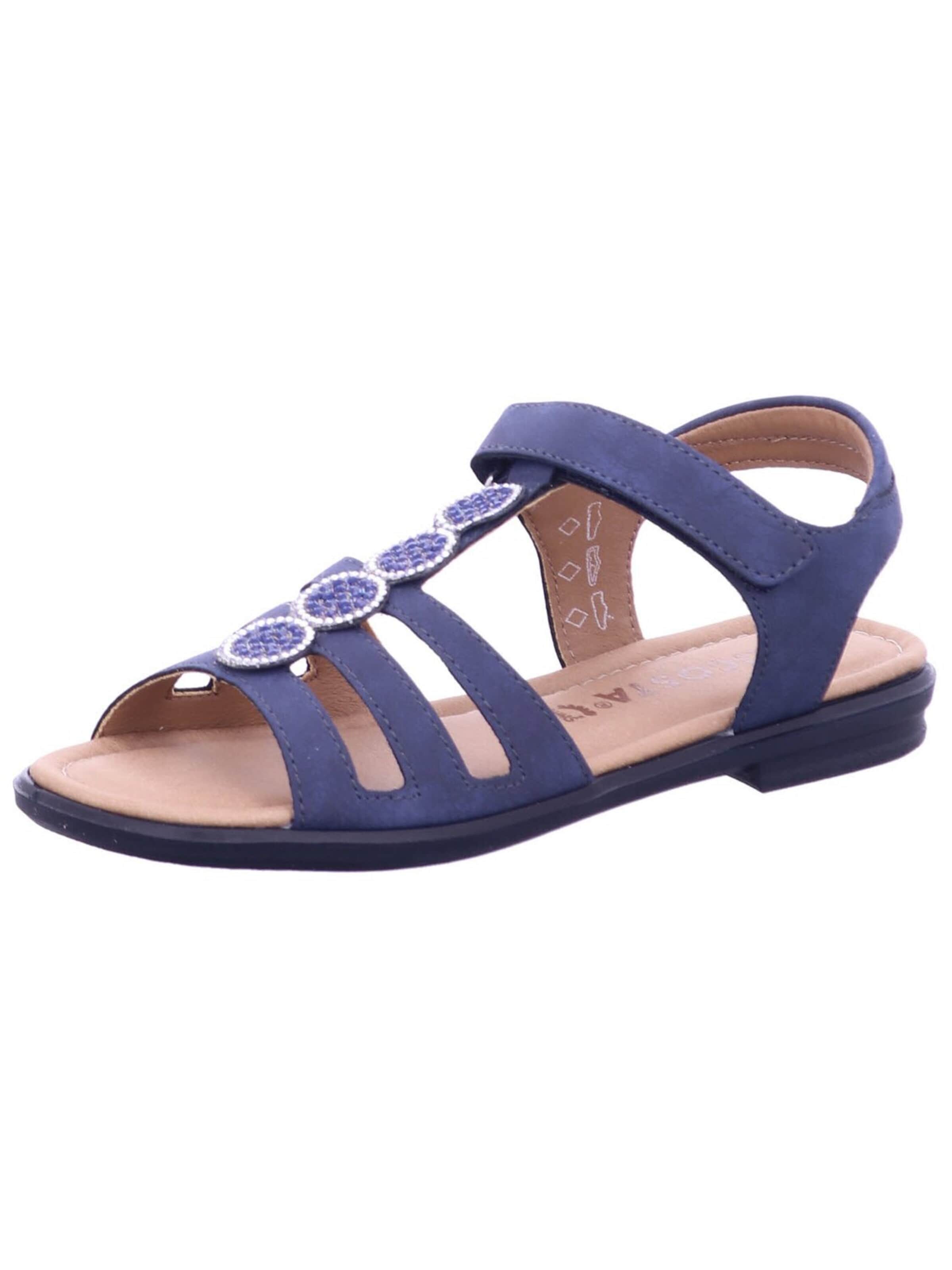 RICOSTA Sandalen 'Sandale Mädchen 50 7000402 170 Echtleder in blau' in Blauw: voorkant