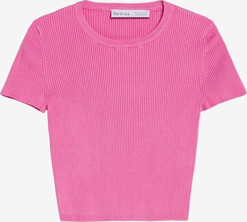 Bershka Majica | roza barva: sprednja stran