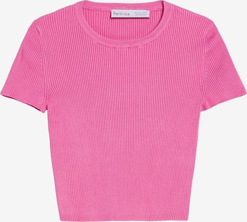 T-shirt Bershka en rose : devant