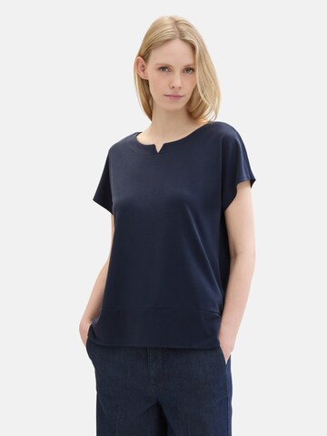 T-shirt TOM TAILOR en bleu : devant