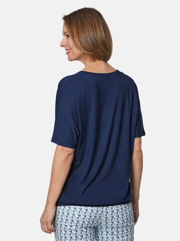 Goldner Shirt in Blau