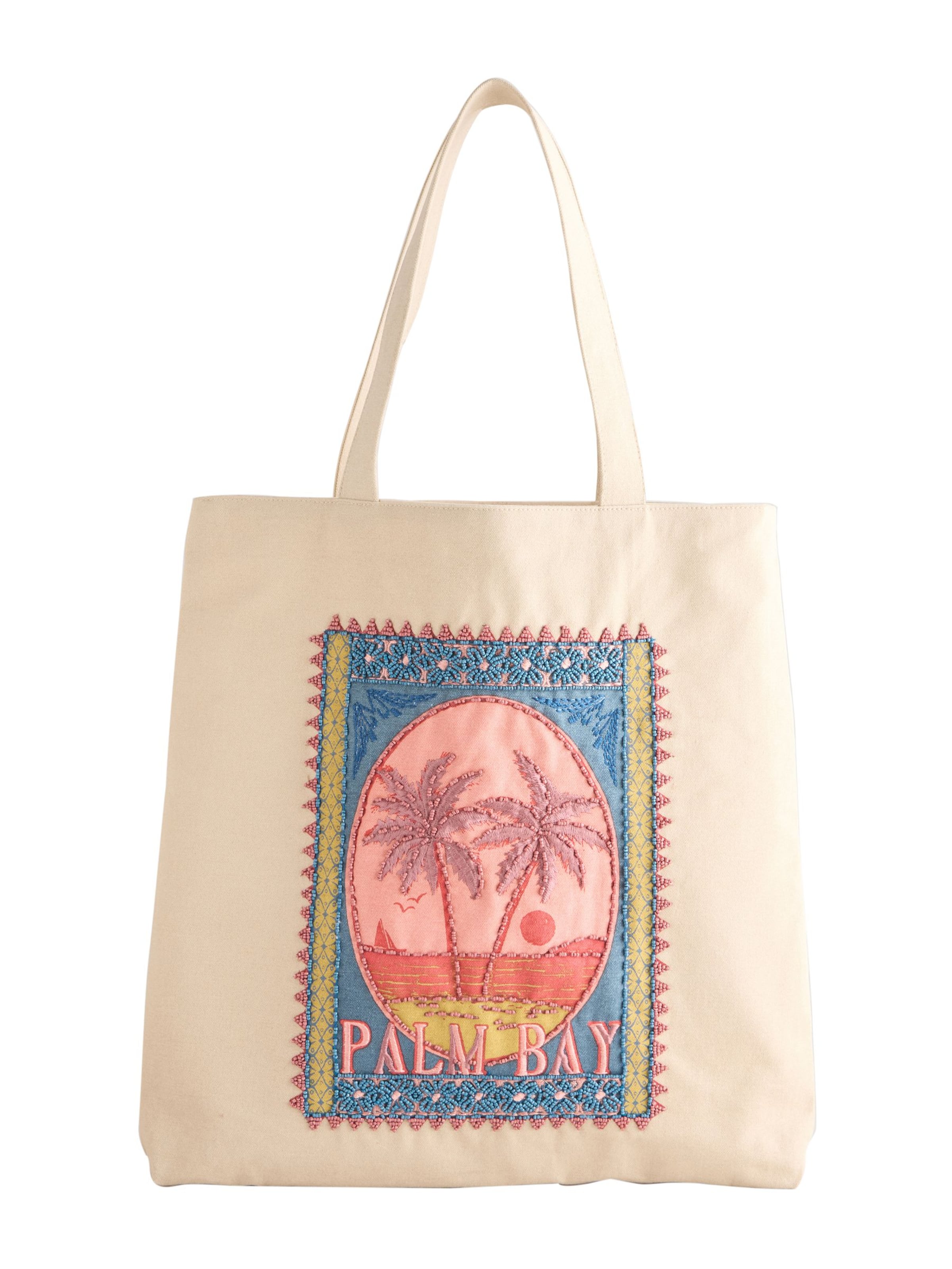 Next Shopper i beige: forside