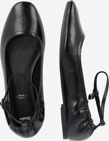 Bata Ballet Flats with Strap in Black