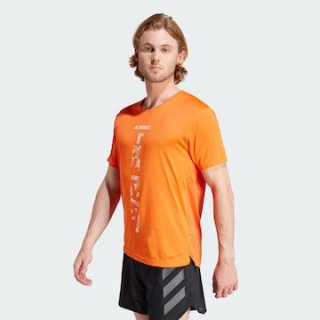 T-Shirt fonctionnel 'Agravic' ADIDAS TERREX en orange : devant