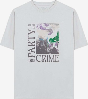 T-Shirt Scalpers en gris : devant