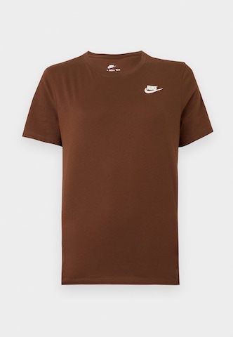 Tricou 'CLUB' de la Nike Sportswear pe maro: față