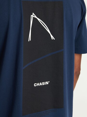 T-Shirt 'Trez' CHASIN' en bleu