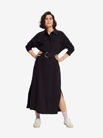 Robe-chemise ESPRIT en noir : devant