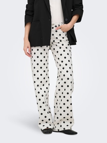 ONLY Wide leg Jeans 'ONLJulles' in White