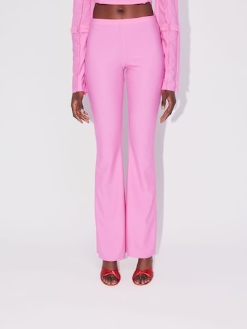 ABOUT YOU REBIRTH STUDIOS Flared Pants 'LIVIA' in Pink