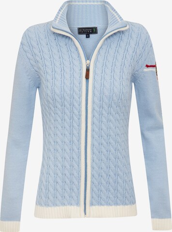 Sir Raymond Tailor Knit Cardigan 'Scottie' in Blue: front