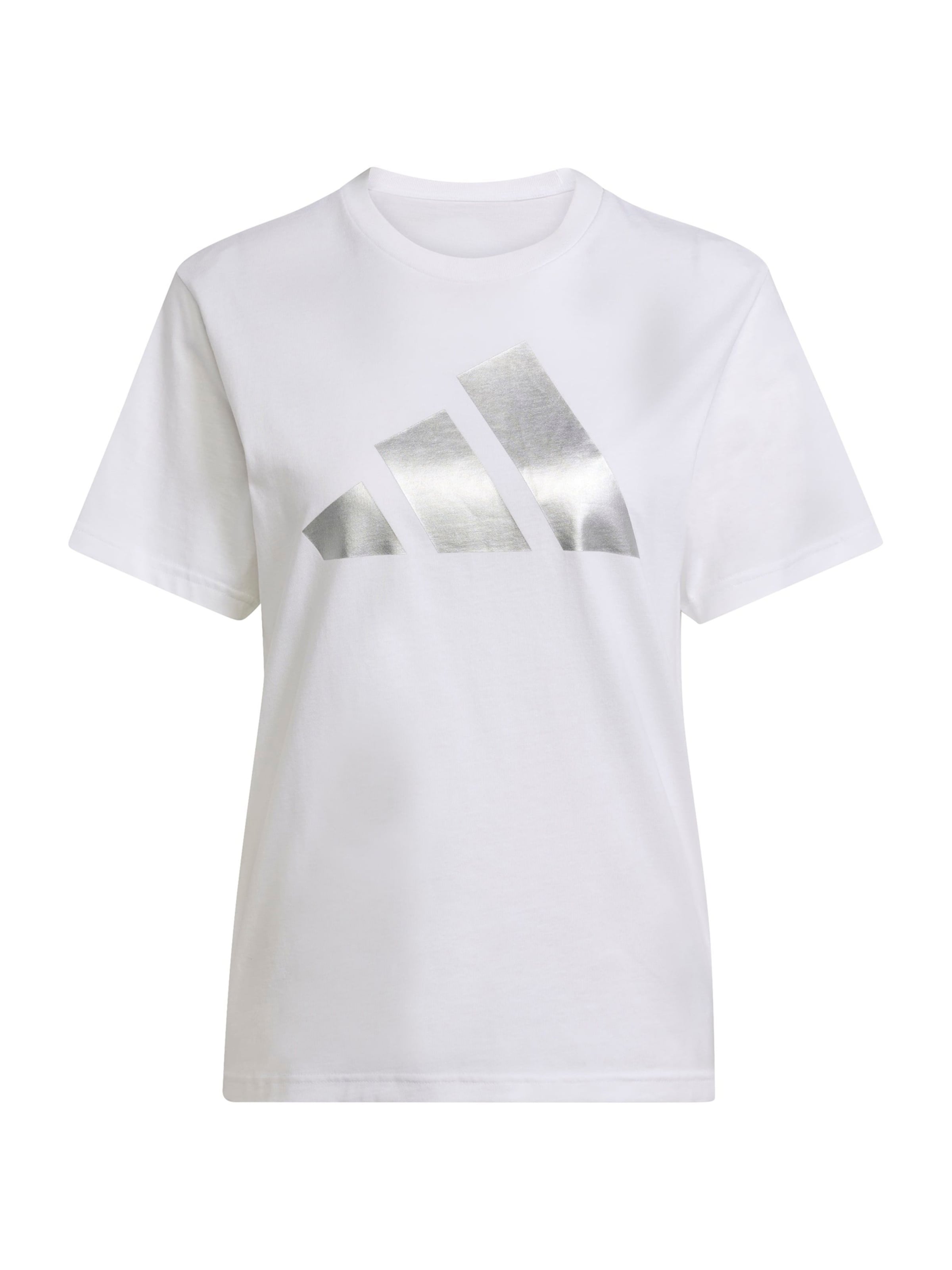 ADIDAS SPORTSWEAR Sporta krekls, krāsa - Sudrabs / balts, Preces skats