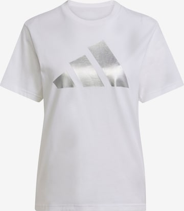 ADIDAS SPORTSWEARTehnička sportska majica - bijela boja: prednji dio
