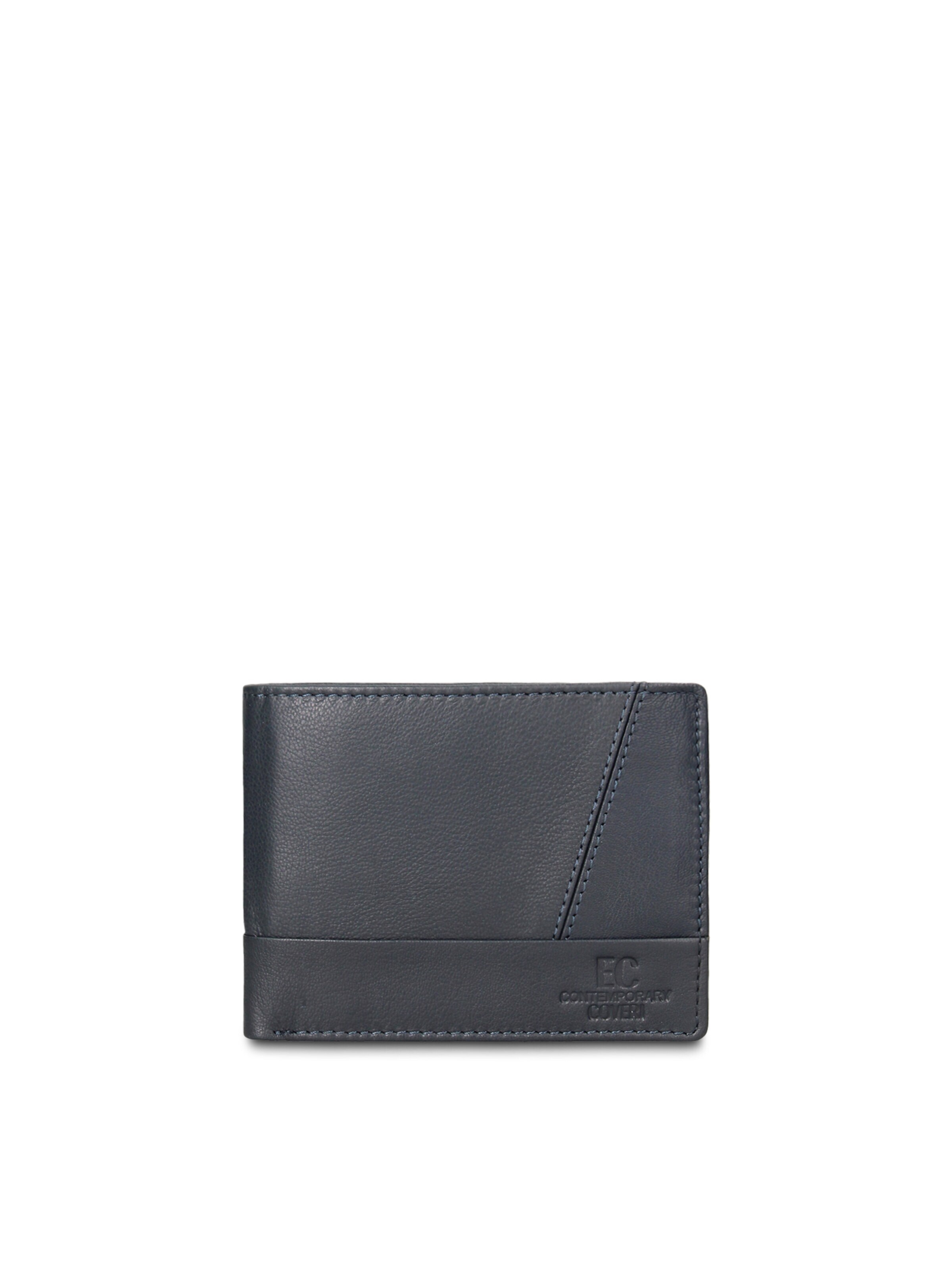 Portamonete 'Portafoglio uomo vera pelle - Astor Prime minimalista' di Coveri Collection in blu: frontale