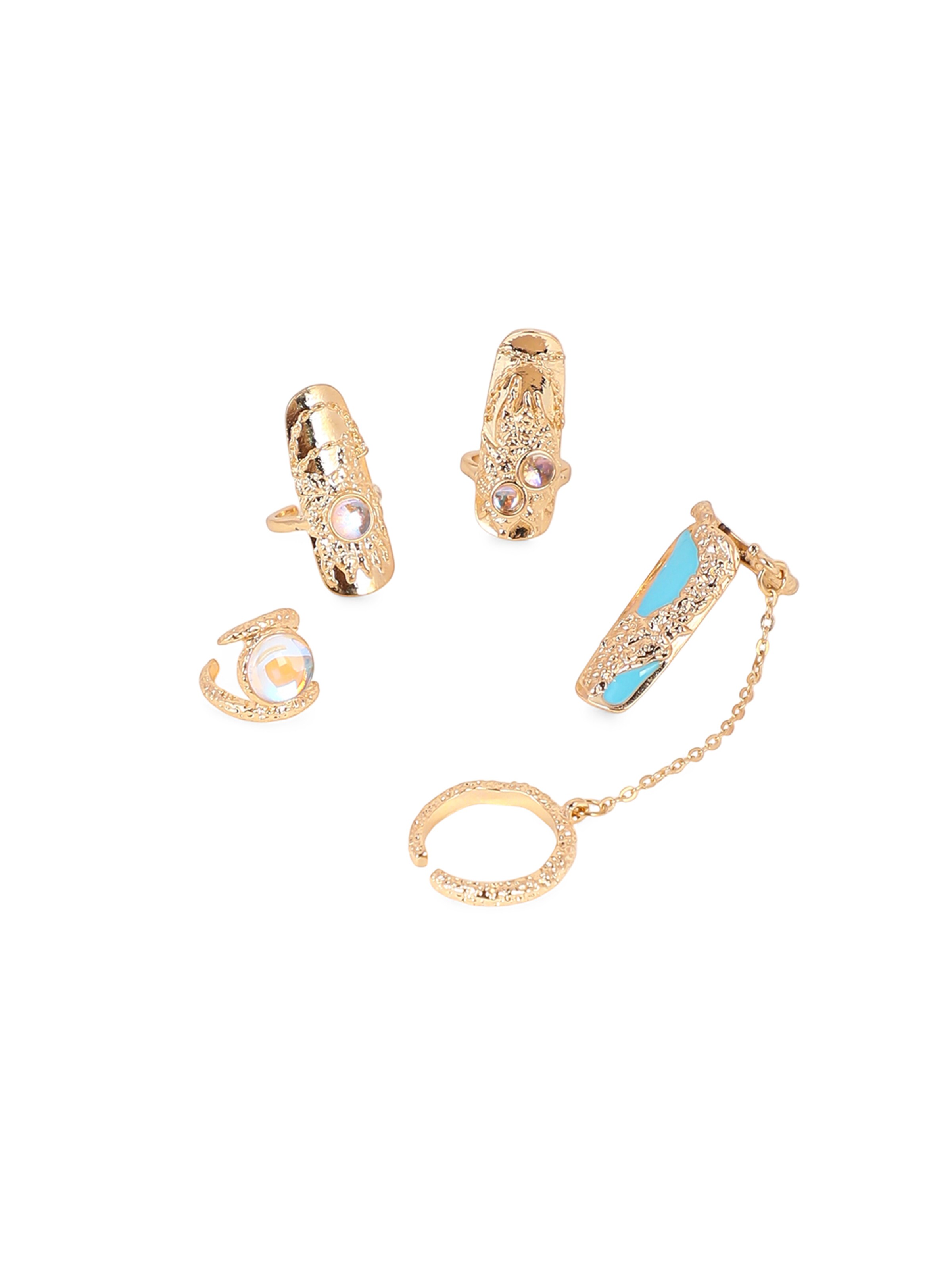 SOHI Parure de bijoux 'Subha' en or, Vue avec produit