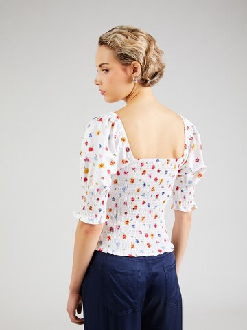 YAS Bluse 'YASGARDENLY ' in Weiß