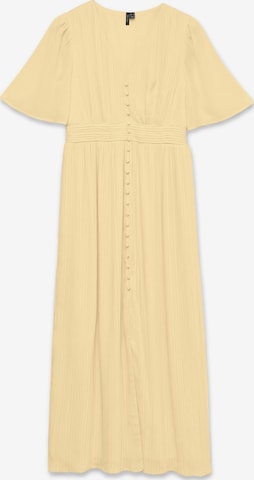 VERO MODA - Vestido camisero 'VMDora' en amarillo: frente