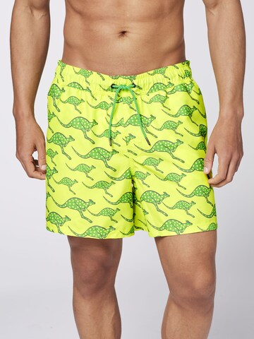 CHIEMSEE Board Shorts in Yellow: front