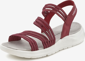 LASCANA Sandals in Red: front