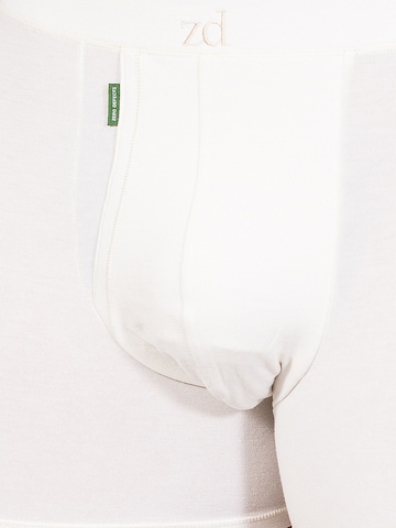 zd ZERO DEFECTS - Calzoncillo boxer 'Heracles Soya Fly Front Boxer' en blanco