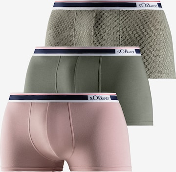 s.Oliver Boxershorts i grön: framsida