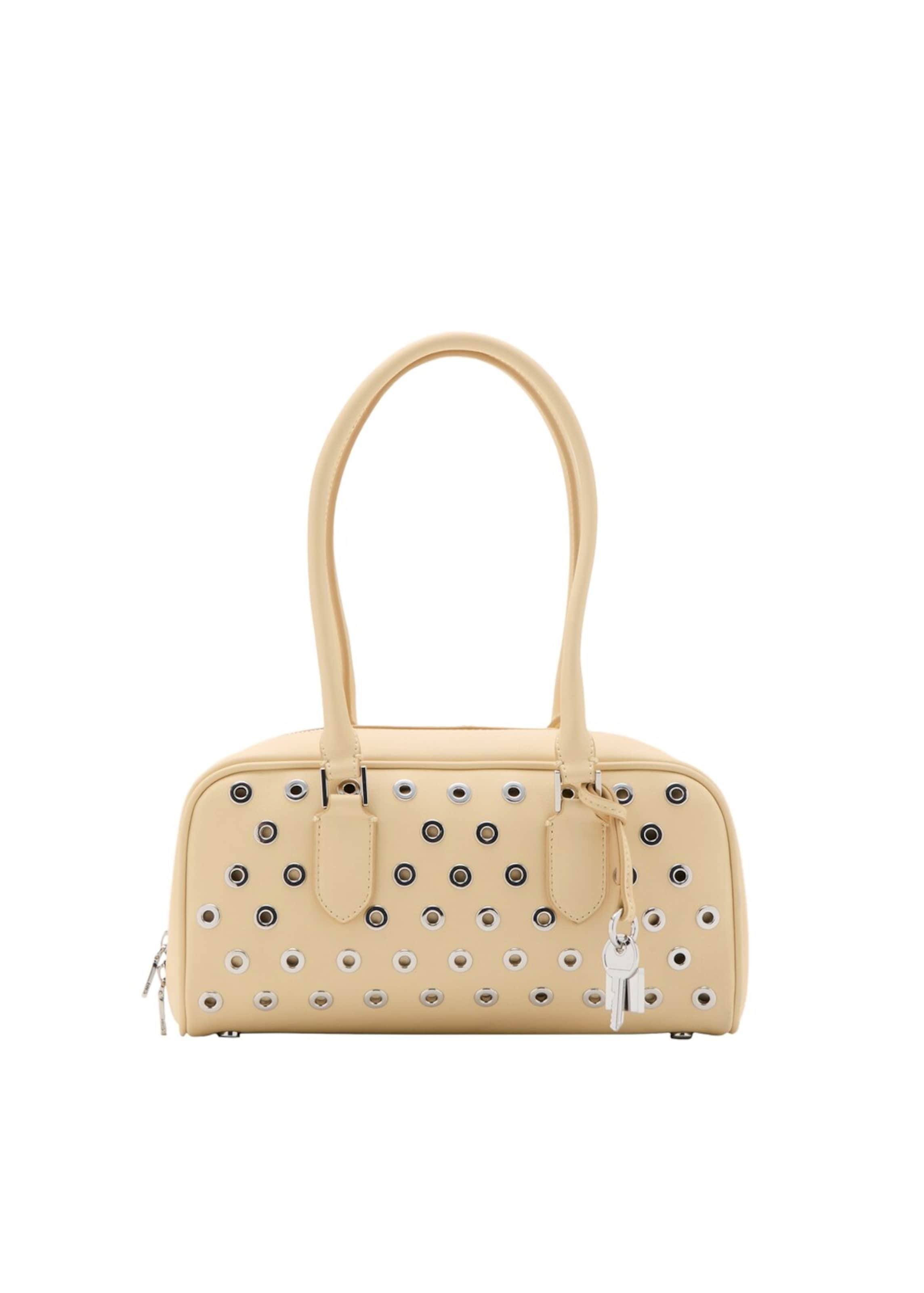 MANGO Shoulder Bag 'Hft Cadiz' in Beige / Silver, Item view