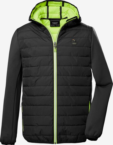 KILLTEC Outdoor jacket in Black: front