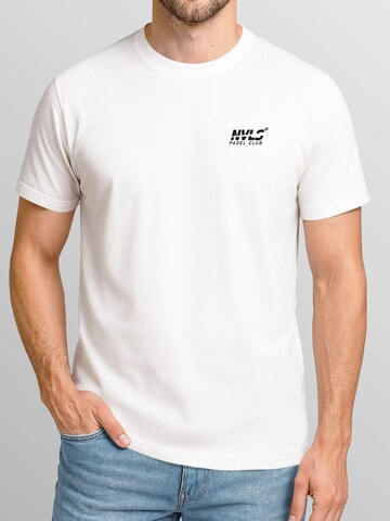 Neverless Shirt 'Padel Club' in White