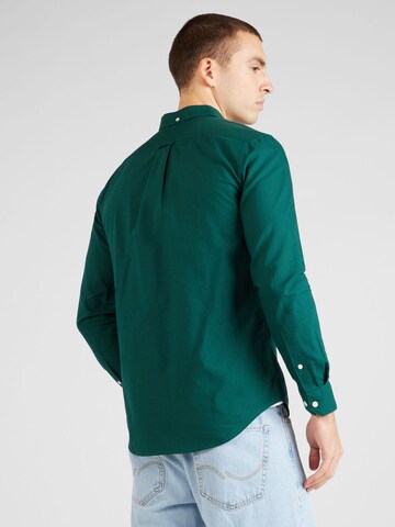 FARAH - Slim Fit Camisa 'BREWER' em verde