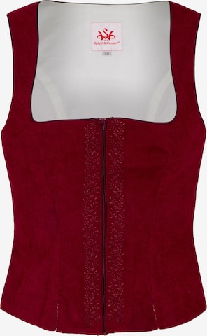 Blouse folklorique SPIETH & WENSKY en rouge : devant